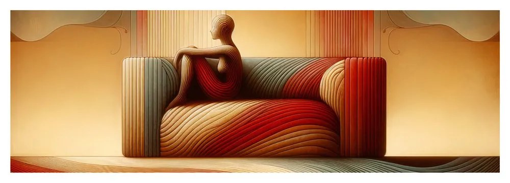 Quadro su tela – Silhouette tranquilla nello spazio