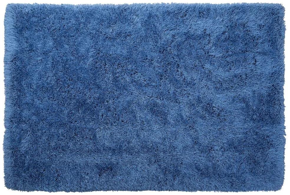 Tappeto shaggy rettangolare blu 160 x 230 cm CIDE Beliani