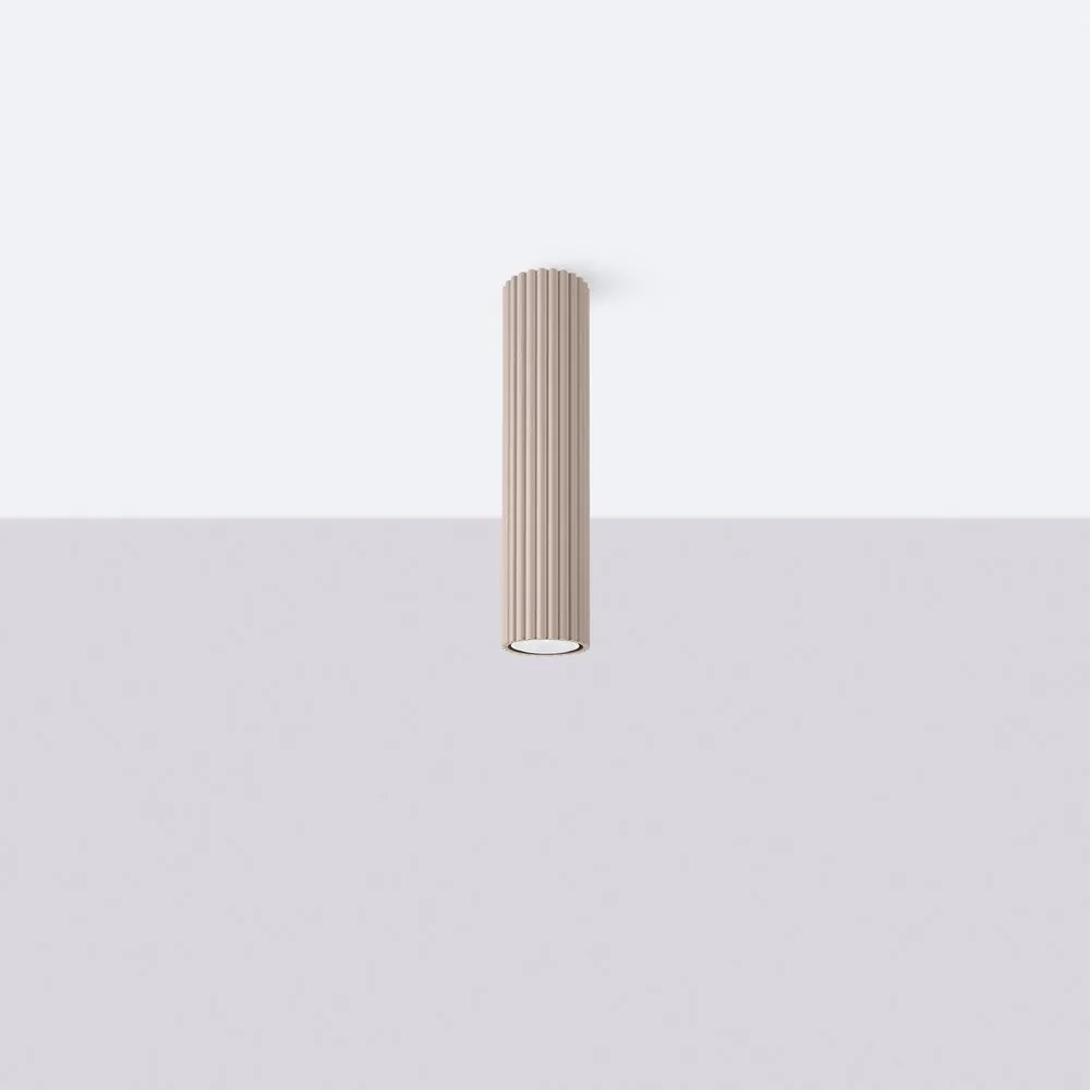 Faretto grigio tortora in metallo Gleam – Sollux