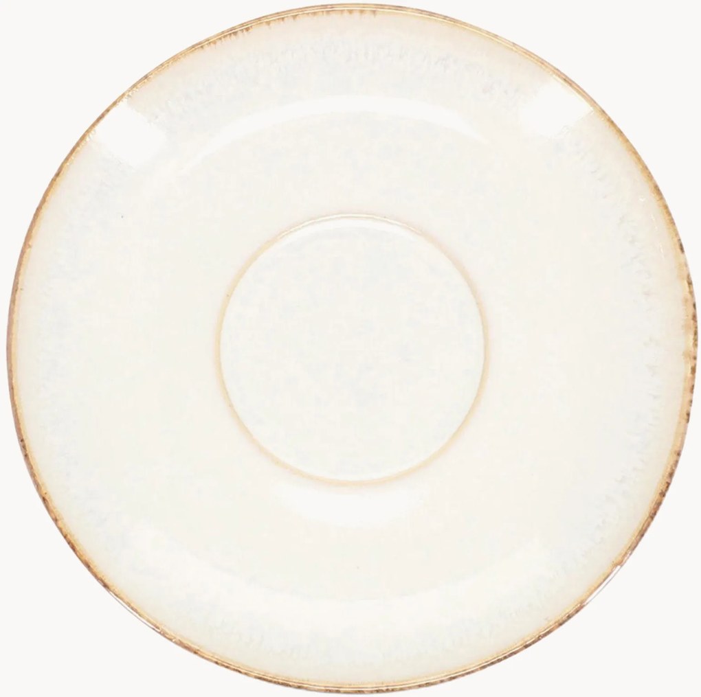 Set di 4 piattini per tazze da tè Artisan White