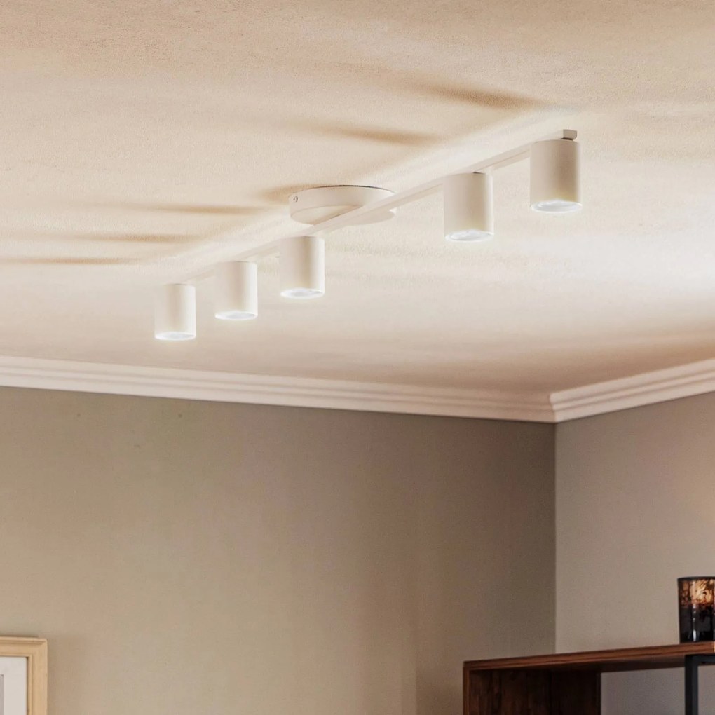 SIGMA Faretto da soffitto Sky, a 5 luci, bianco