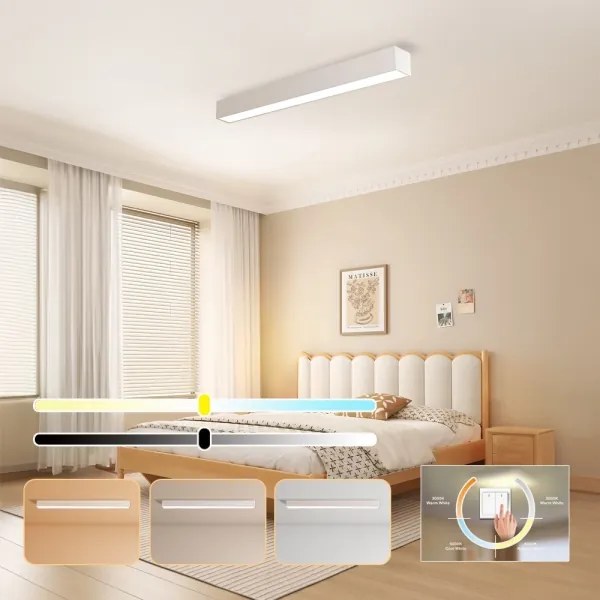 Immax NEO 07258L - Luce LED dimmerabile LUNGO 29W/230V Wi-Fi Tuya bianco + +TC