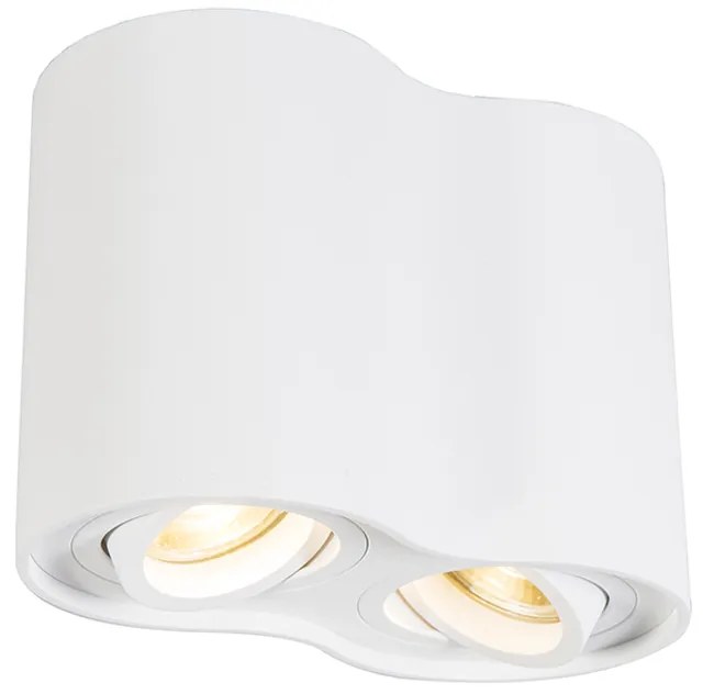 Faretto moderno bianco orientabile - Rondoo Duo