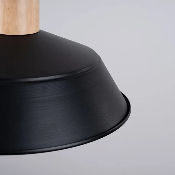 Sollux SL.1322 - Lampadario a sospensione con filo FANO 1xE27/15W/230V diametro 34 cm nero