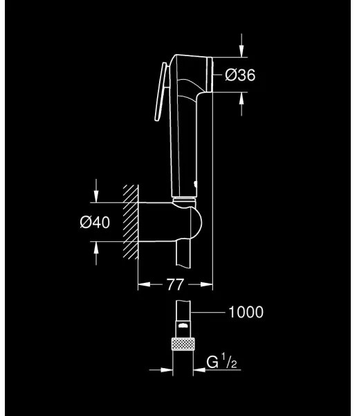 GROHE 26352000 - TEMPESTA-F TRIGGER SPRAY 30 Doccetta 36 mm Cromo lucido