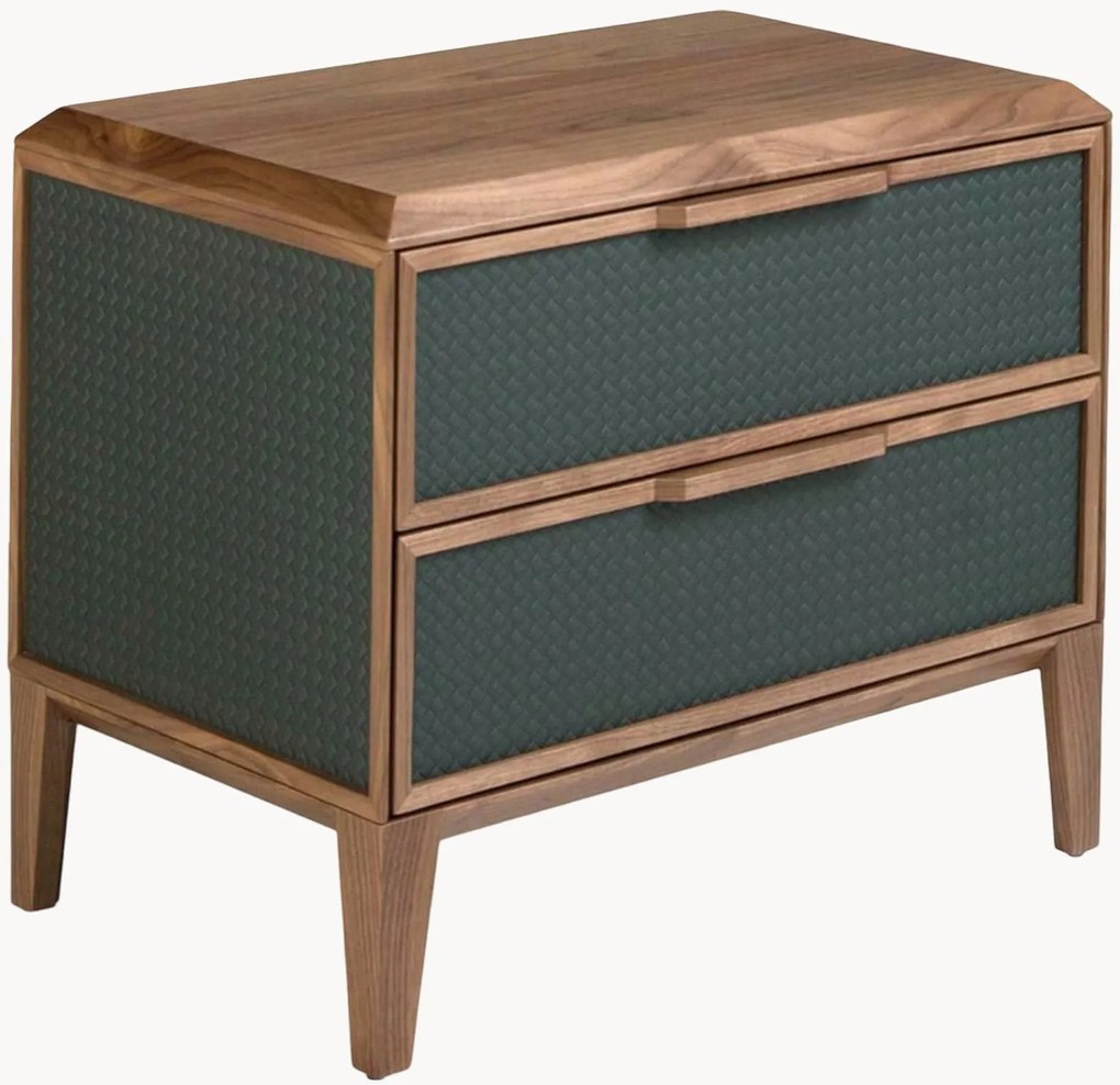 Comodino in legno con cassetti Libbie