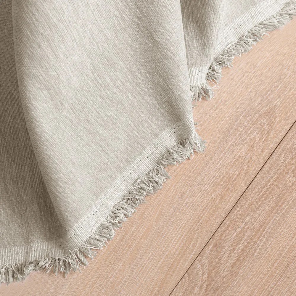 Copriletto beige in ciniglia 220x240 cm Talo – Filumi