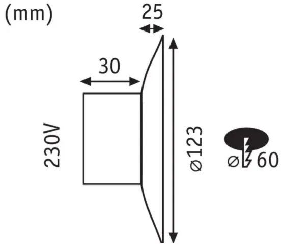 Paulmann 92926 - LED/2W Lampada scala DEKORATIVA 230V