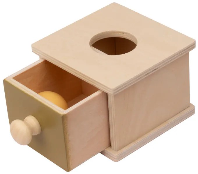 Scatola Montessori con pallina