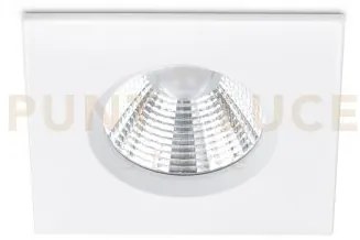 Zagros faretto da incasso led 5,5w 345lm, 3000k quadrato bianco dim...