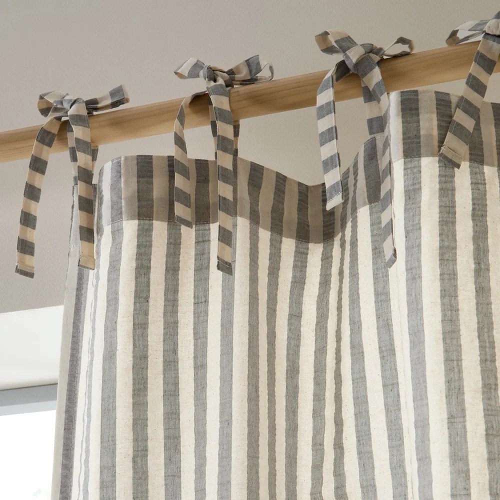 Tenda grigia 140x229 cm Zanzibar Woven Stripe – Pineapple Elephant