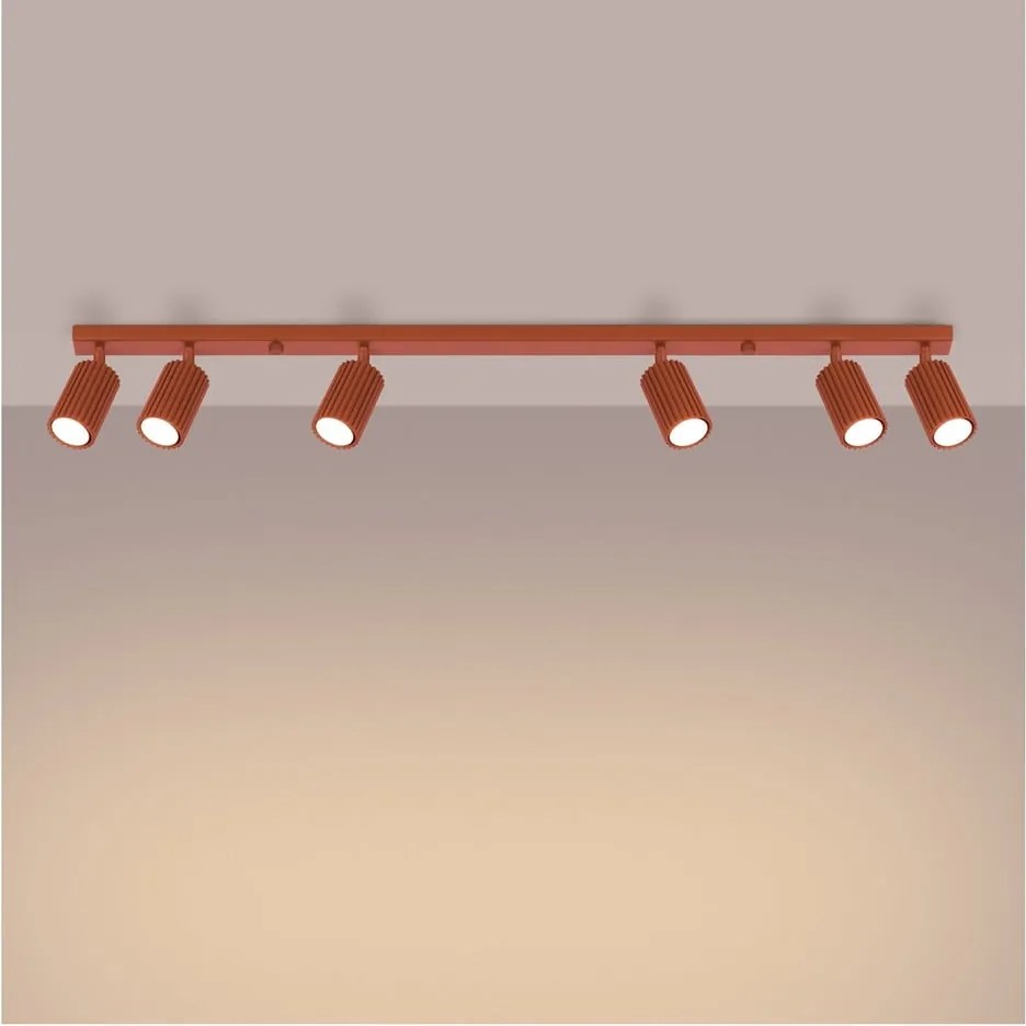 Faretto color mattone 6,5x117 cm Gleam – Sollux