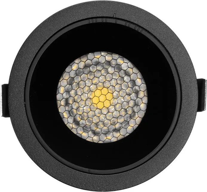 Faro da Incasso Nero 12W Foro Ø75mm CCT 15°-55° con driver Philips Colore Bianco Variabile CCT
