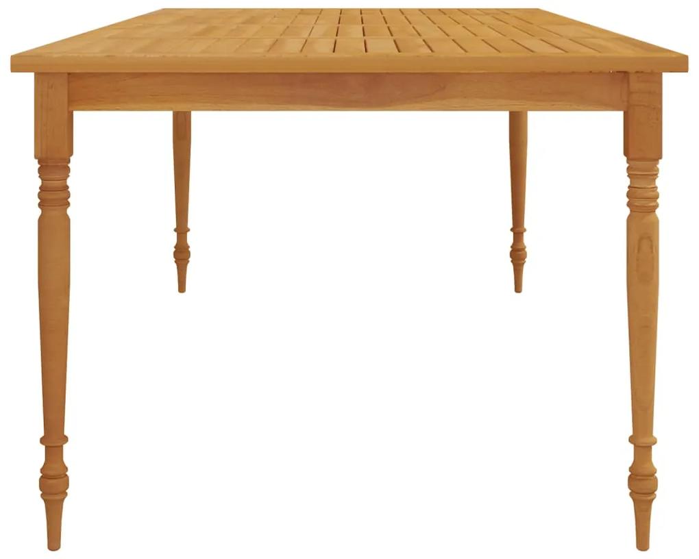 Tavolo batavia 200x100x75 cm in legno massello di teak