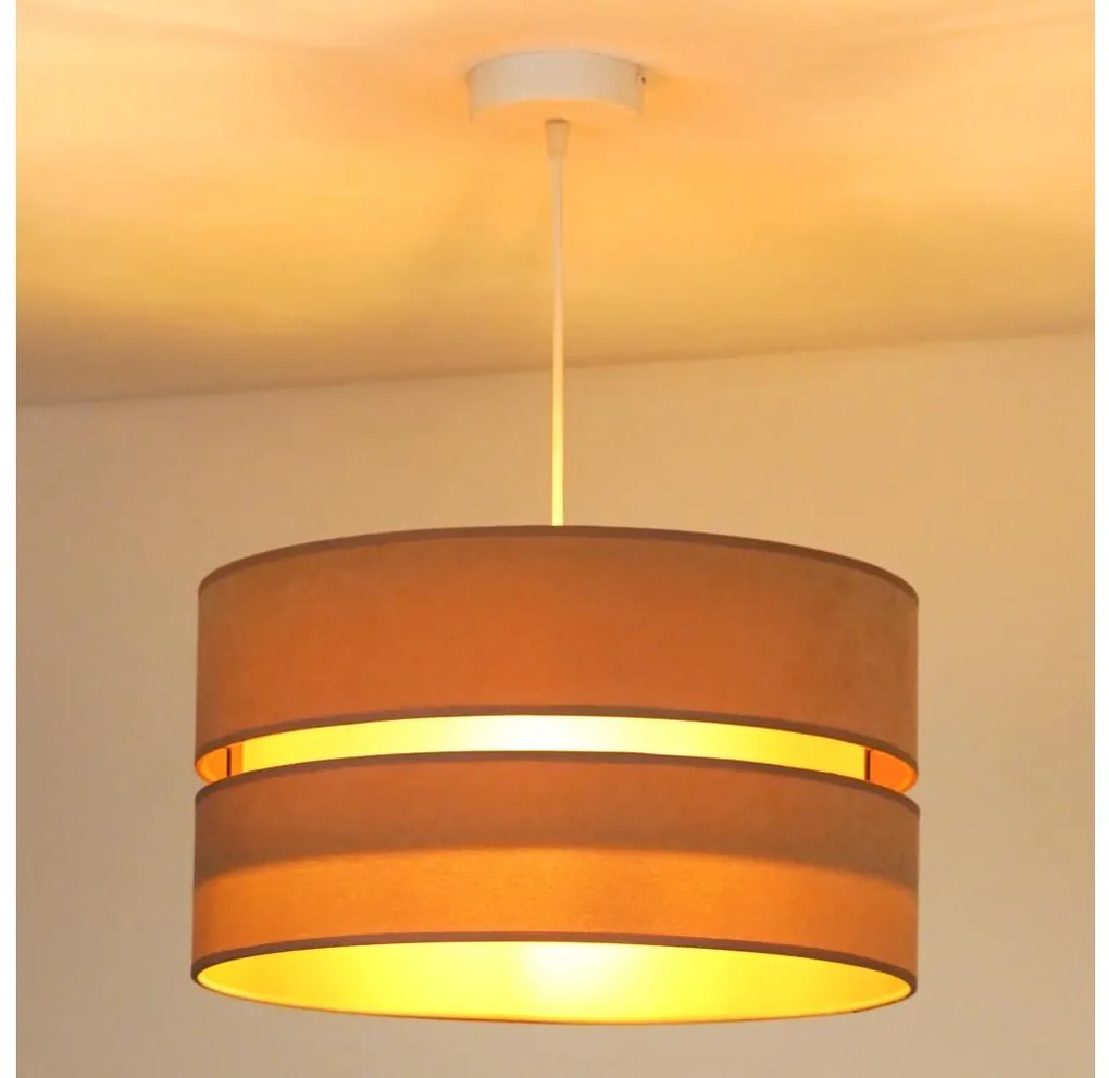 Duolla - Lampadario a sospensione con filo DUO 1xE27/15W/230V diametro 40 cm beige