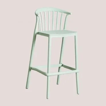 Confezione Da 2 Sgabelli Da Giardino Alti Ivor Celadon & ↑76 Cm - Sklum