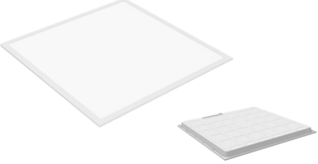 Pannello Moderno Zane Metallo Bianco Led Integrato 40W Ip20 Dimmerabile