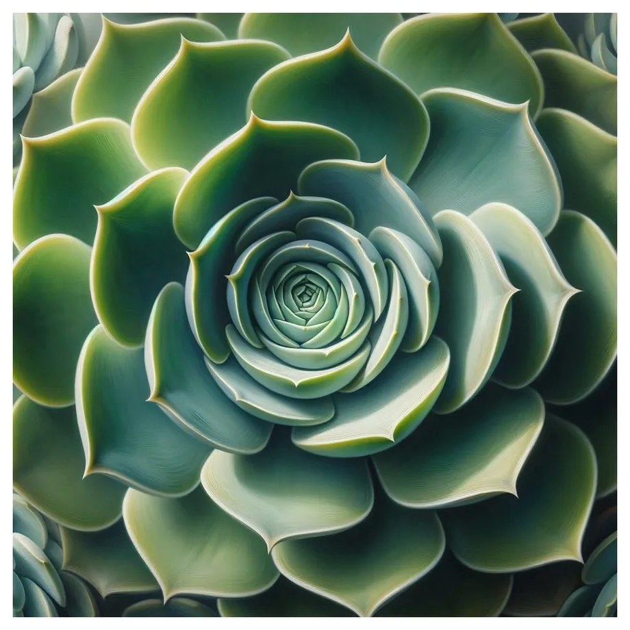 Quadro su tela – Spirale perfetta della pianta grassa