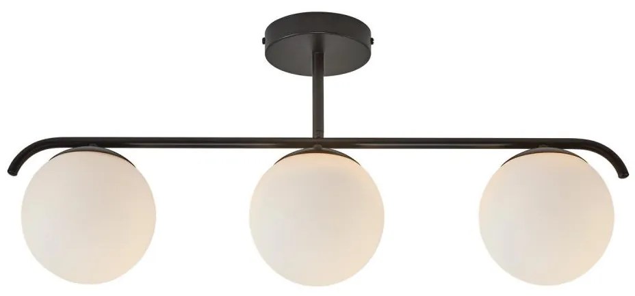 Nordlux - Lampadario a sospensione con supporto rigido GRANT 3xE14/25W/230V nero