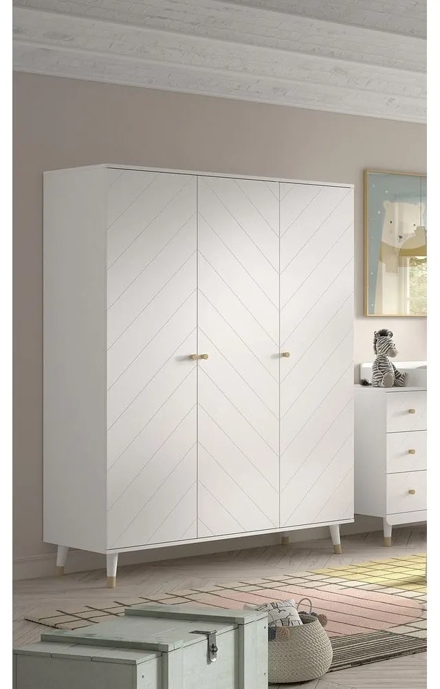 Armadio bianco per bambini 150x200 cm BILLY - Vipack
