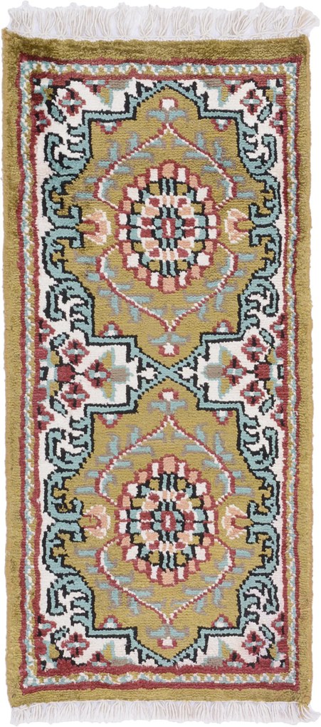Agra Tappeto orientale 60 x 30 (Indian) Annodato A Mano