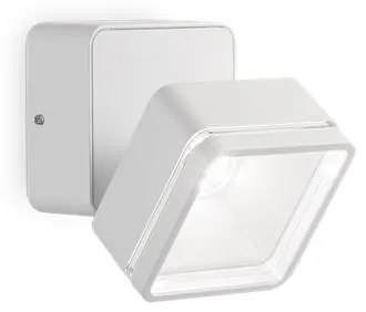 Lampada da parete 6 luci omega ap square bianco 4000k