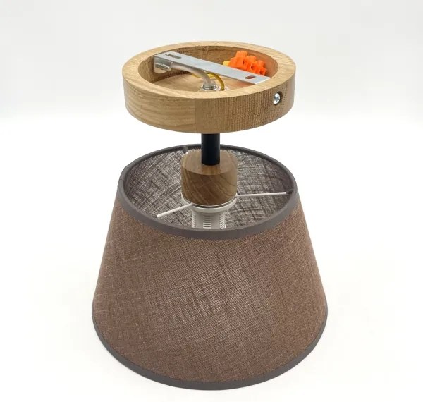 Brilagi - LED Lampadario a plafone ANTHONY 1xE14/60W/230V quercia/marrone