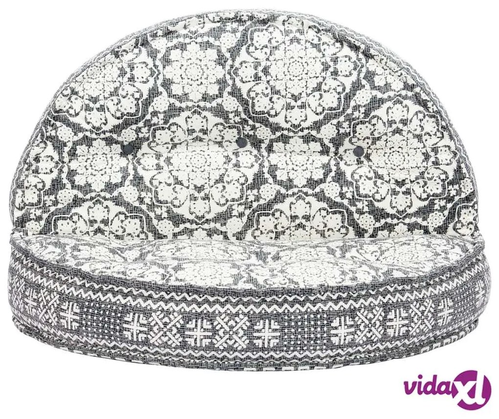 vidaXL Pouf 100x20 cm in Tessuto Grigio Chiaro