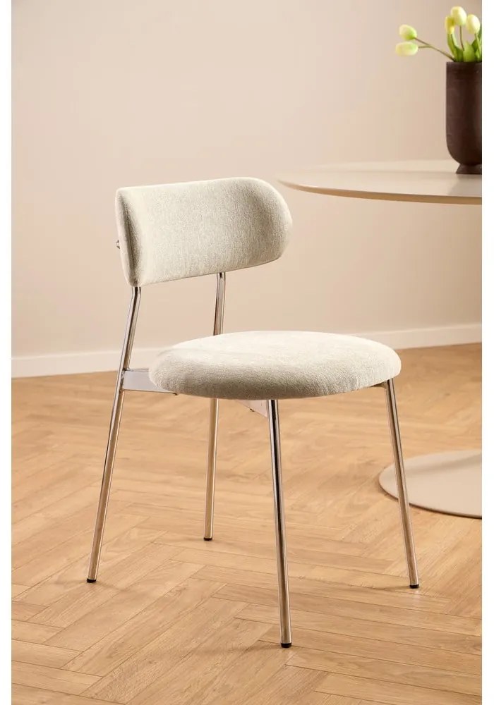 Sedia da pranzo color crema Lyric – Actona