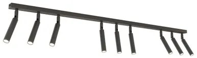 Lampadario Orientabile da soffitto IVI 9 Black
