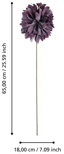 Eglo 428176 - Fiore artificiale MEHAKIT 65 cm viola