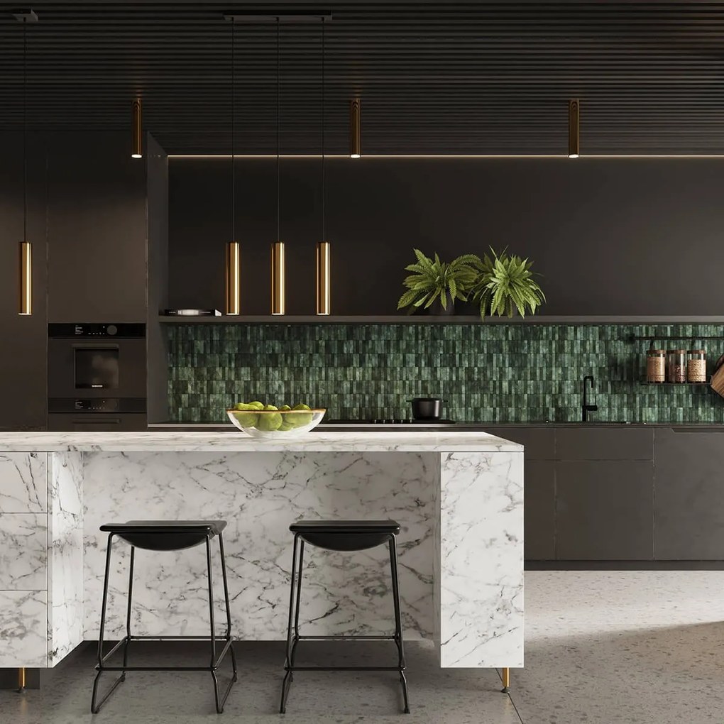 Lampada da soffitto GU10 in acciaio Oro LAGOS 30