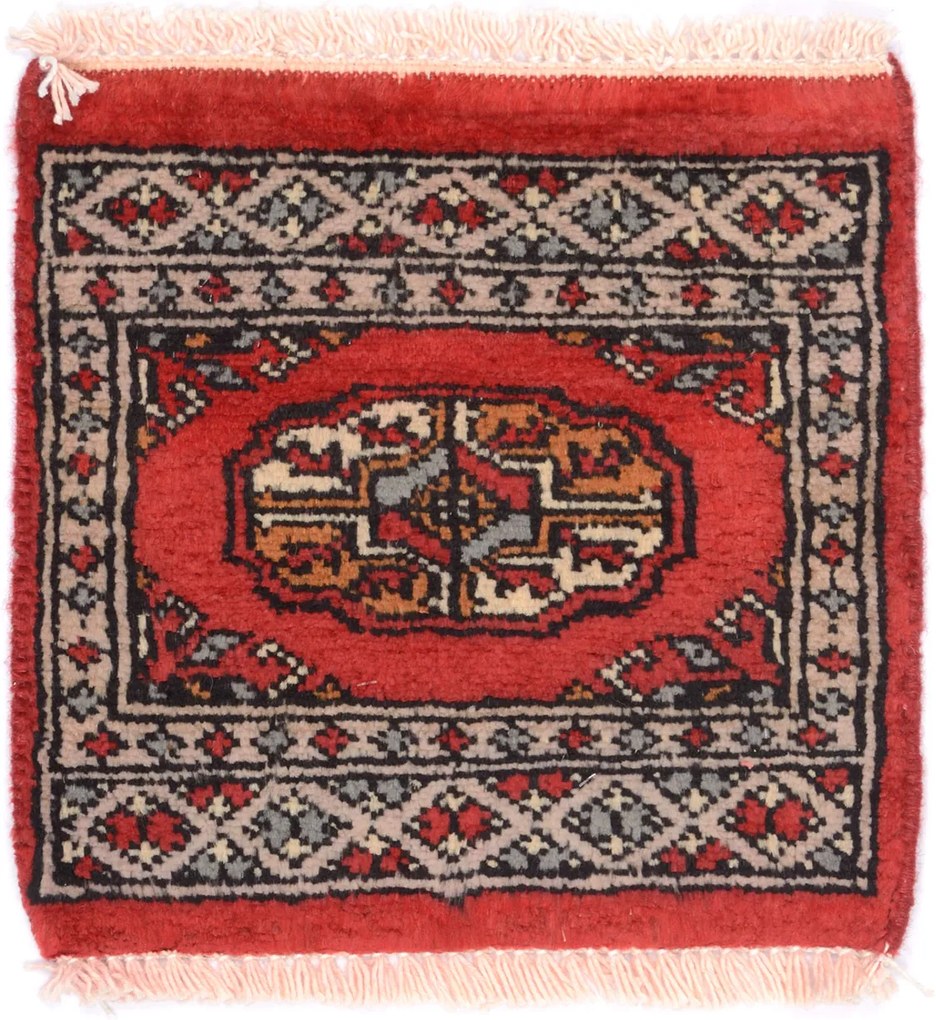 Bokhara Tappeto 30x30 (Pakistan) Annodato A Mano