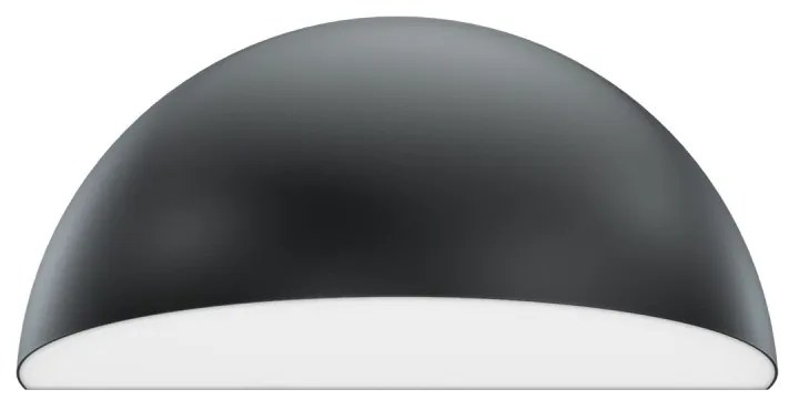 Applique Curva Monodirezionale con base E27, IP54 Nera - Serie BRINA Base E27