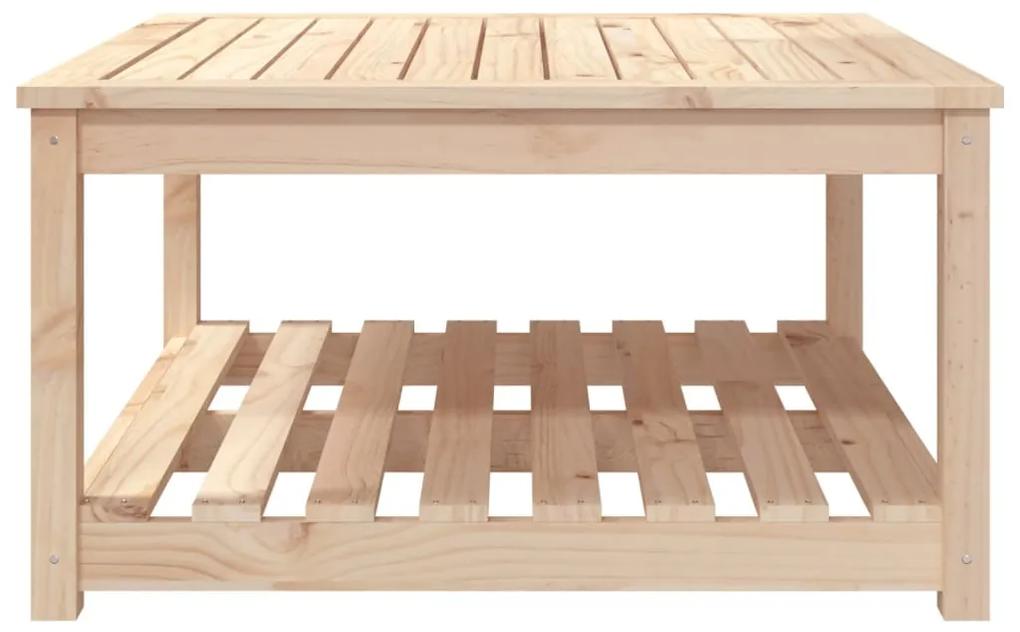 Tavolo da giardino 82,5x82,5x45 cm in legno massello di pino