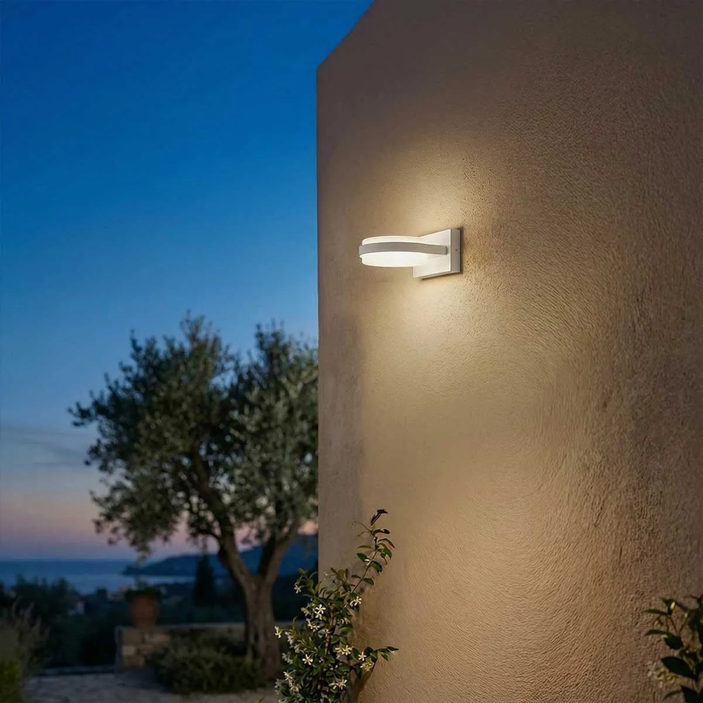 Applique LED 12W Circolare per esterni a Luce Diffusa IP54 Bianca Colore Bianco Naturale 4.000K