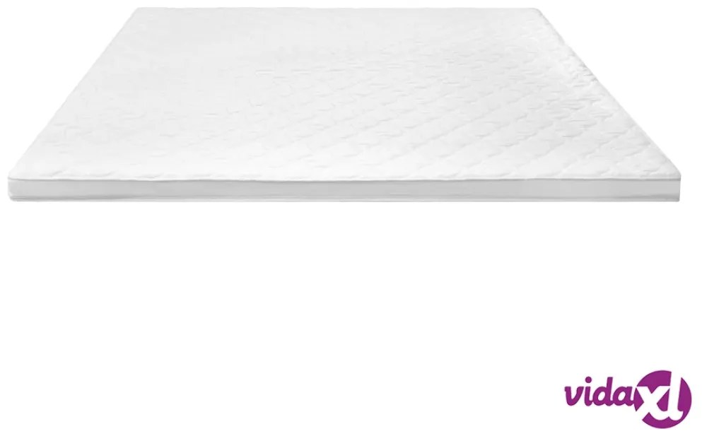 vidaXL Coprimaterasso 140x200cm Schiuma a Freddo Superficie a Onde 7cm