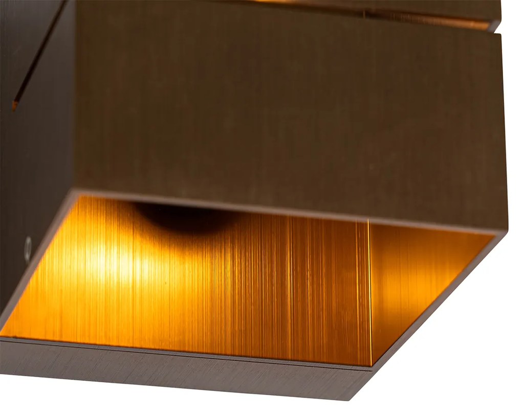 Applique da parete moderna bronzo scuro - Transfer Groove
