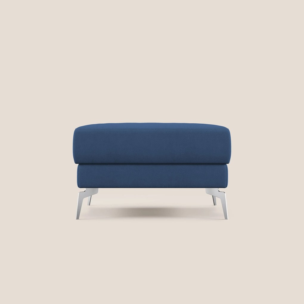 Star Pouf con piedini alti in tessuto impermeabile T02 blu