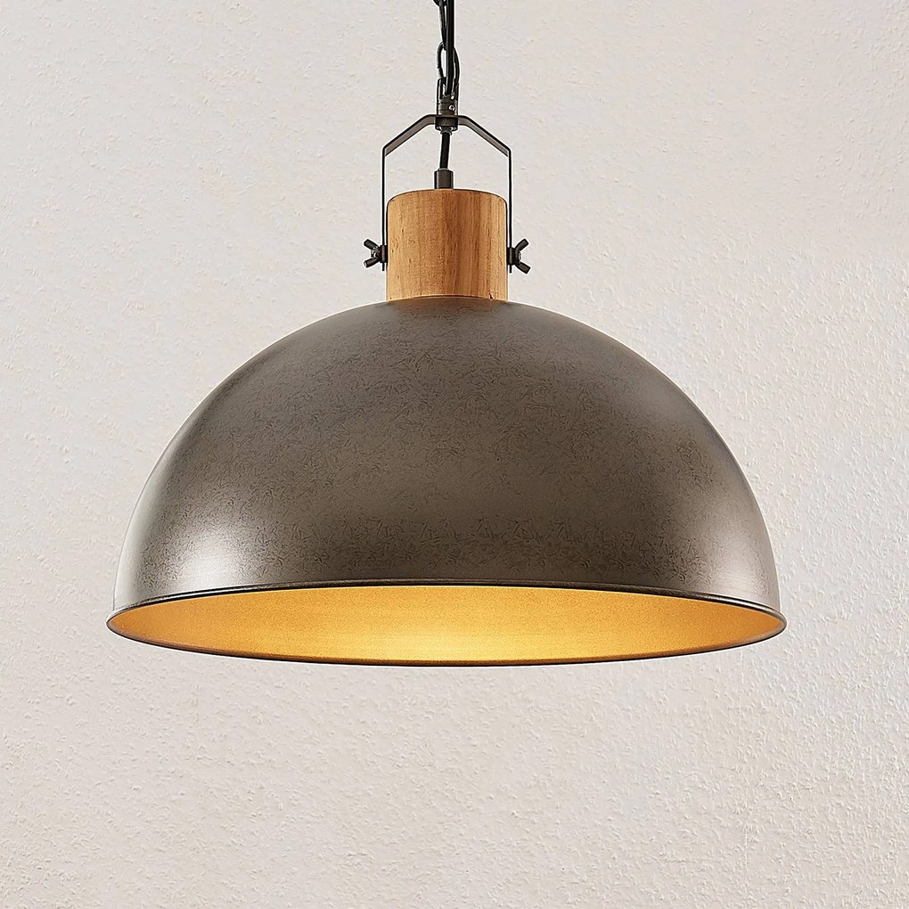 Lampada a sospensione Holgar Lindby, dimmerabile, Verde, Soggiorno / Sala da pranzo, Metallo, Industriale, Lampada a sospensione