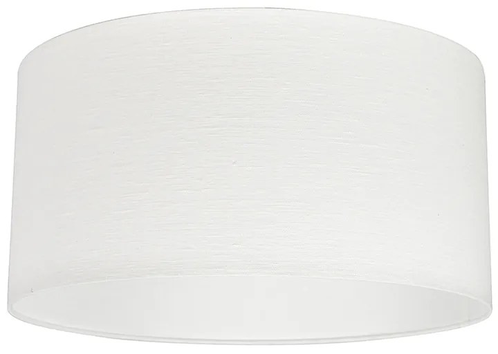 Lampada a sospensione moderna nera con paralume bianco 50 cm - Combi 1