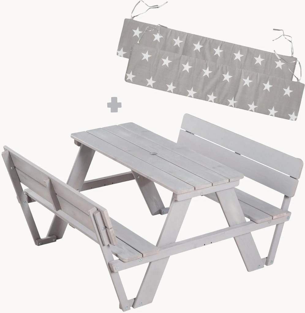 Tavolo da picnic per bambini con schienale Fiona