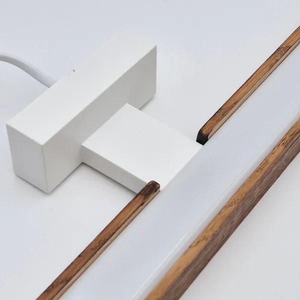 Brilagi-Illuminazione a LED per specchi da bagno WOODY MIRROR LED/15W/230V IP44 quercia/bianco