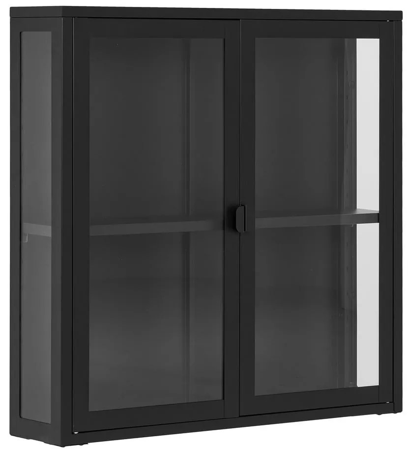 Vetrina da appendere in metallo nero 80x80 cm Brisbane - House Nordic