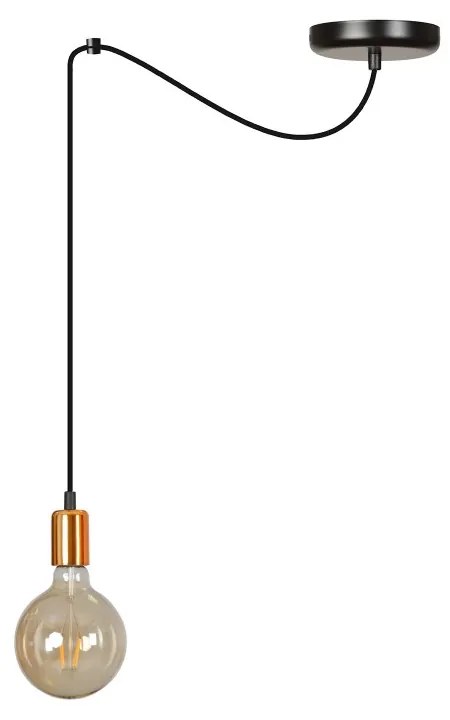 Lampadario Spark 1 Black Colore del corpo Nero