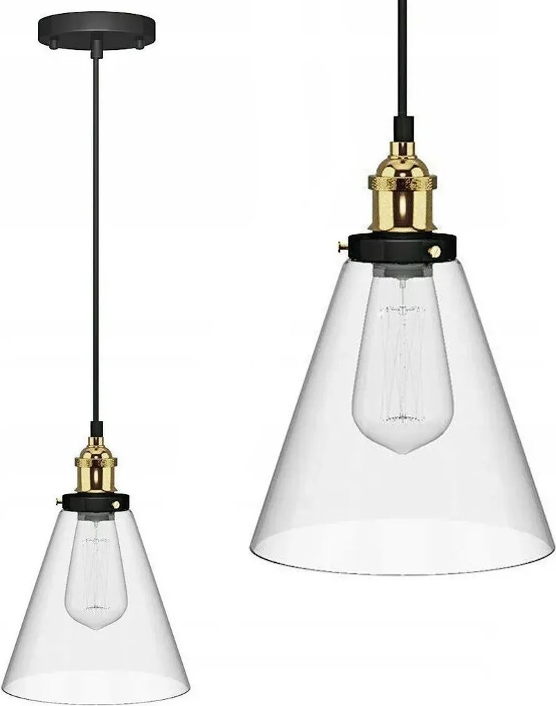 Lampada da soffitto pensile di vetro Verto A Transparent APP042-1CP