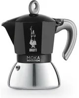 Caffettiera moka bialetti induction 0006934/np 4 tazze black nero - 0006934NP