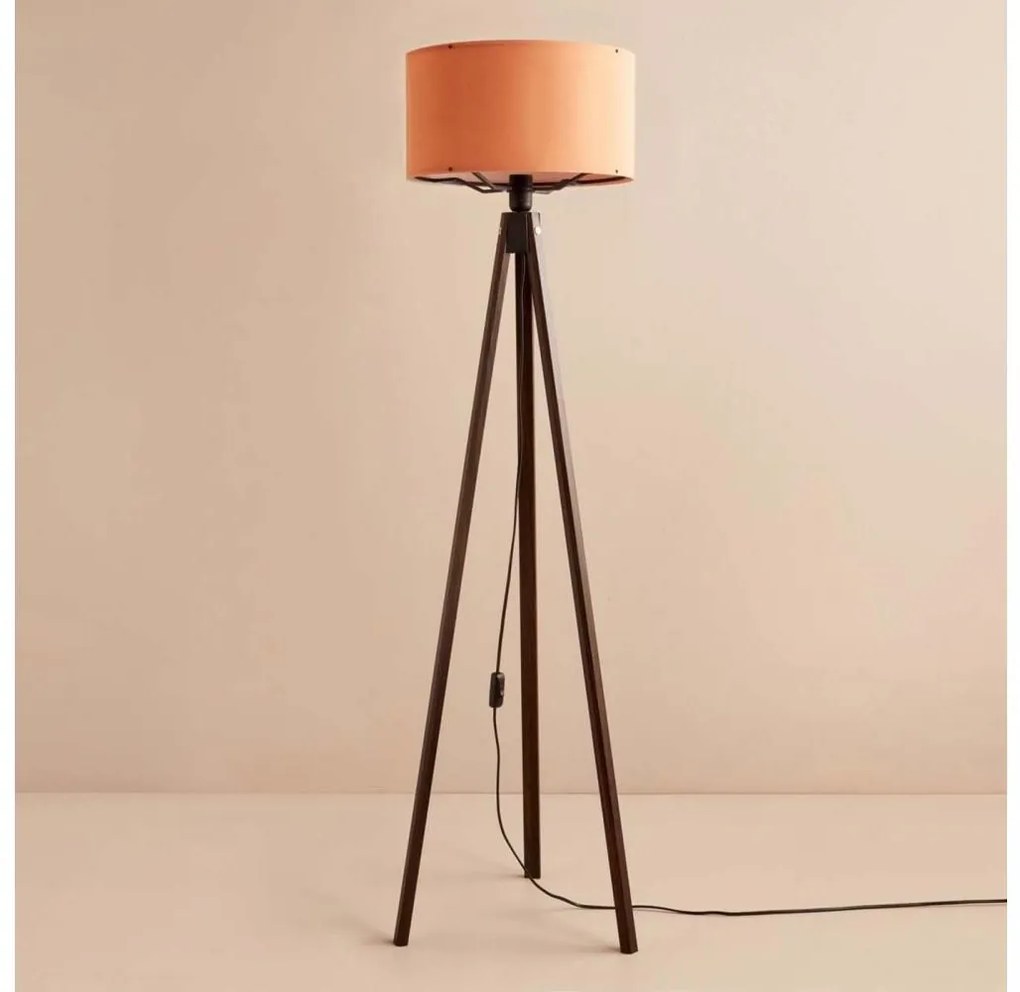 Lampada da terra AYD 1xE27/40W/230V marrone/arancione