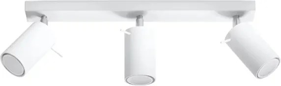 Applique da Soffitto 3xGU10 RING 3 Orientabile in Acciaio