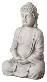 Scultura Buddha Grigio Etnico 44,5 x 28 x 70,5 cm